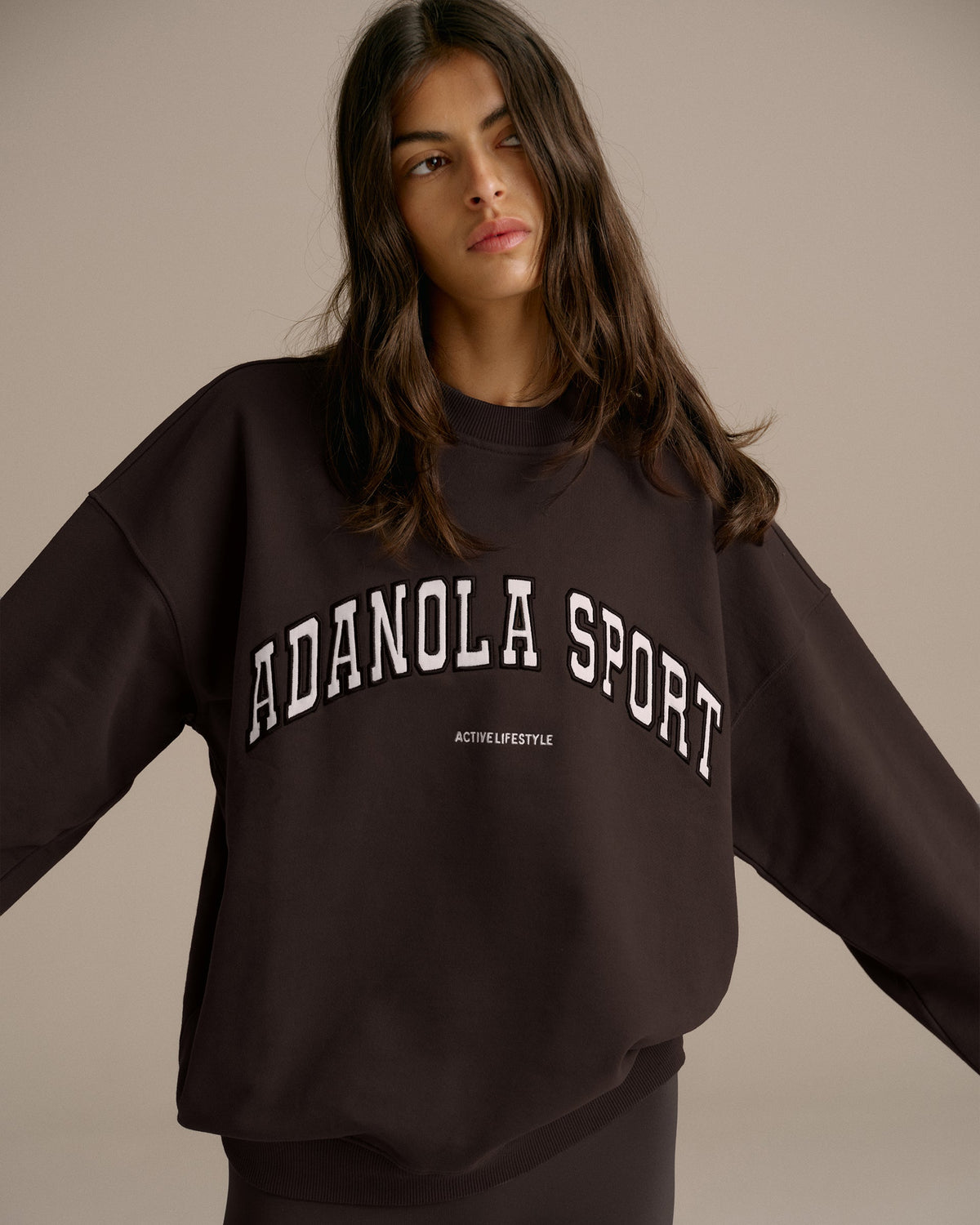 Oversized Sweatshirt - Coffee Bean